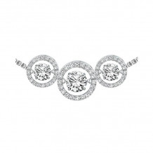 Gems One 14KT White Gold & Diamond Rhythm Of Love Neckwear Pendant  - 1 ctw - ROL1091-4WC