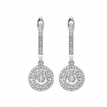 Gems One 14KT White Gold & Diamond Rhythm Of Love Fashion Earrings  - 1/2 ctw - ROL2004-4WC