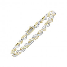 Gems One 14Kt White Yellow Gold Diamond (3Ctw) Bracelet - BC10275-4WYC