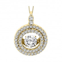 Gems One 14KT Yellow Gold & Diamond Rhythm Of Love Neckwear Pendant  - 3/8 ctw - ROL1004-4YC