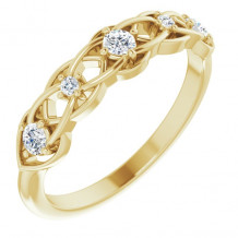14K Yellow 1/5 CTW Diamond Stackable Ring - 124162601P