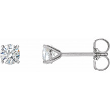 14K White 1 CTW Diamond 4-Prong Cocktail-Style Earrings - 297626052P