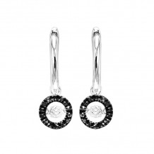 Gems One 14KT White Gold & Diamond Rhythm Of Love Fashion Earrings  - 1/5 ctw - ROL1026-4WCBK