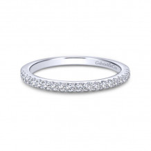 Gabriel & Co. 14k White Gold Contemporary Anniversary Wedding Band - WB6419W44JJ