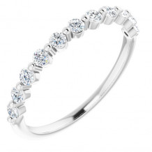 14K White 1/3 CTW Diamond Anniversary Band - 1236026021P