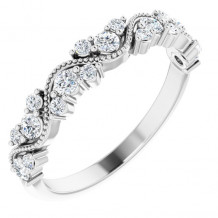 14K White 3/8 CTW Diamond Anniversary Band - 123863600P
