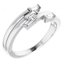 14K White 1/4 CTW Diamond Geometric Ring - 124113600P