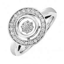 Gems One 10KT White Gold & Diamonds Stunning Fashion Ring - 1/4 ctw - ROL1176-1WD