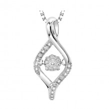 Gems One Silver Diamond (1/20 Ctw) Pendant - ROL1031-SSWD