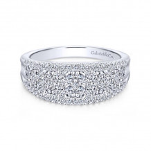 Gabriel & Co. 14k White Gold Lusso Diamond Ring - LR51342W45JJ