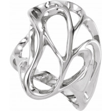 14K White Metal Fashion Ring - 530719766P