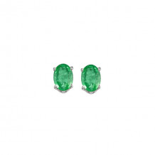 Gems One 14Kt White Gold Emerald (7/8 Ctw) Earring - EEO54-4W