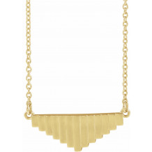 14K Yellow 18 Geometric Necklace - 86935606P