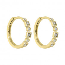 Gems One 14Kt Yellow Gold Diamond (1/8Ctw) Earring - FE2084-4YD