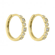Gems One 14Kt Yellow Gold Diamond (1/8Ctw) Earring - FE2084-4YD