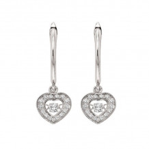 Gems One 14KT White Gold & Diamond Rhythm Of Love Fashion Earrings  - 1/4 ctw - ROL2009-4WC