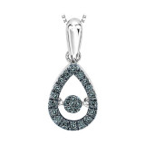 Gems One 10KT White Gold & Diamond Rhythm Of Love Neckwear Pendant   - 1/5 ctw - ROL1023-1WCBL photo