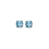 Gems One 14Kt White Gold Blue Topaz (1/2 Ctw) Earring - EBR40-4W photo