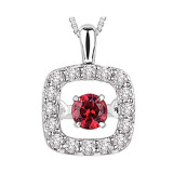 Gems One 14KT White Gold & Diamond Rhythm Of Love Neckwear Pendant   - 1/8 ctw - ROL1097-4WCR photo