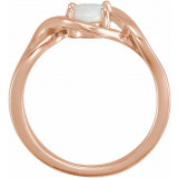 14K Rose Opal Freeform Ring - 71935602P photo 2