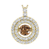 Gems One 14KT Yellow Gold & Diamond Rhythm Of Love Neckwear Pendant  - 1-3/4 ctw - ROL1137-4YCDB photo