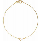 14K Yellow Interlocking Circle Bracelet - BRC773102P photo