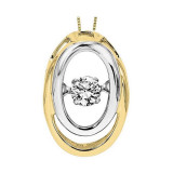 Gems One 14KT Yellow Gold & Diamond Rhythm Of Love Neckwear Pendant  - 1/8 ctw - ROL1051-4YC photo