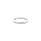 Gabriel & Co. 14k White Gold Contemporary Diamond Wedding Band - WB11755O3W44JJ photo