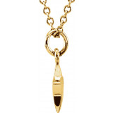 14K Yellow Tiny Poshu00ae Star 16-18 Necklace - 857851001P photo 2