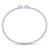 Gabriel & Co. 14k White Gold Bujukan Diamond Bangle Bracelet - BG4123-65W45JJ photo 3