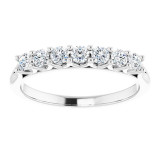 14K White 3/8 CTW Diamond Anniversary Band - 1239746001P photo 3
