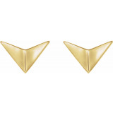 14K Yellow Geometric Earrings - 86822601P photo 2