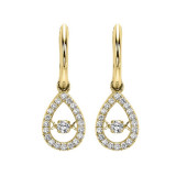 Gems One 14KT Yellow Gold & Diamond Rhythm Of Love Fashion Earrings  - 1/5 ctw - ROL1024-4YC photo