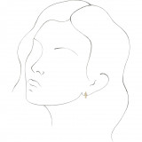 14K Yellow 1/5 CTW Diamond J-Hoop Earrings - 87081601P photo 3