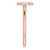 14K Rose Initial O Ring - 51895187P photo 4
