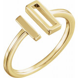 14K Yellow Bar Ring - 51678102P photo