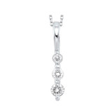 Gems One 14Kt White Gold Diamond (1/4Ctw) Pendant - PD10306-4WD photo
