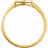 14K Yellow 8 mm Circle Ring - 651816100P photo 2