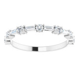 14K White 1/2 CTW Diamond Anniversary Band - 123621600P photo 3