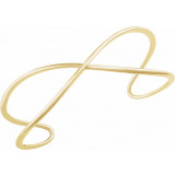 14K Yellow Criss-Cross Cuff 7 Bracelet - 65235160001P photo 3