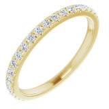 14K Yellow 3/8 CTW Diamond French-Set Anniversary Band - 123570601P photo