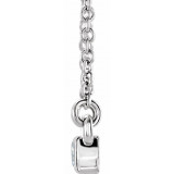 14K White 3/4 CTW Diamond Bar 17 Necklace - 863616000P photo 2