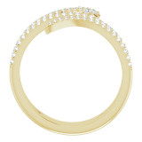 14K Yellow 1/3 CTW Diamond Snake Ring - 123084601P photo 2