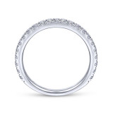 Gabriel & Co. 14k White Gold Contemporary Anniversary Wedding Band - WB14649P4W44JJ photo 2