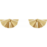14K Yellow Geometric Earrings - 86883601P photo 2