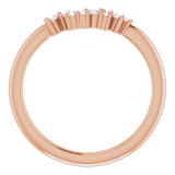 14K Rose  1/8 CTW Diamond Matching Band - 124036614P photo 2