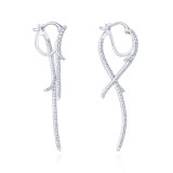 Gabriel & Co. 14k White Gold Kaslique Diamond Drop Earrings - EG13443W45JJ photo 2