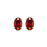 Gems One 14Kt White Gold Ruby (1 Ctw) Earring - ERO64-4W photo