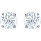 14K White 1 1/2 CTW Diamond Earrings - 187470195P photo 2