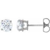 14K White 1 1/2 CTW Diamond Earrings - 187470195P photo